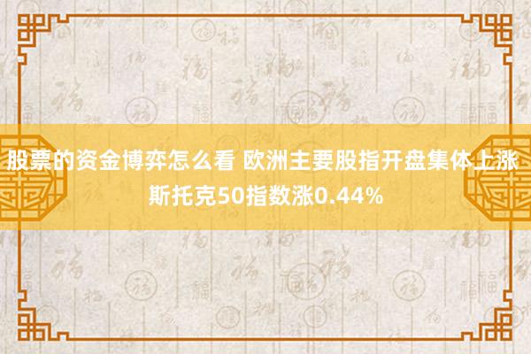 股票的资金博弈怎么看 欧洲主要股指开盘集体上涨 斯托克50指数涨0.44%