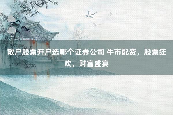 散户股票开户选哪个证券公司 牛市配资，股票狂欢，财富盛宴